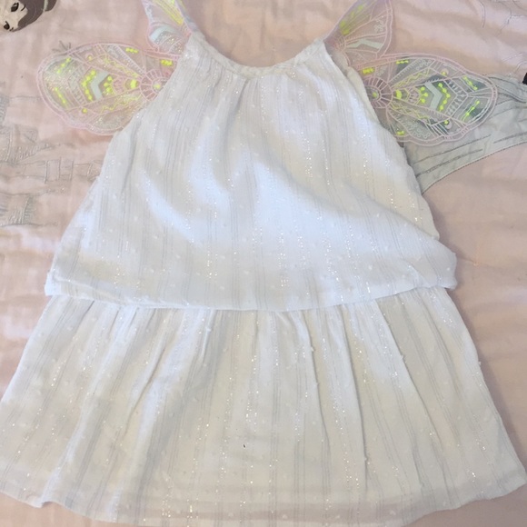 18 month dress:white shimmer with butterfly wings. - Picture 2 of 4